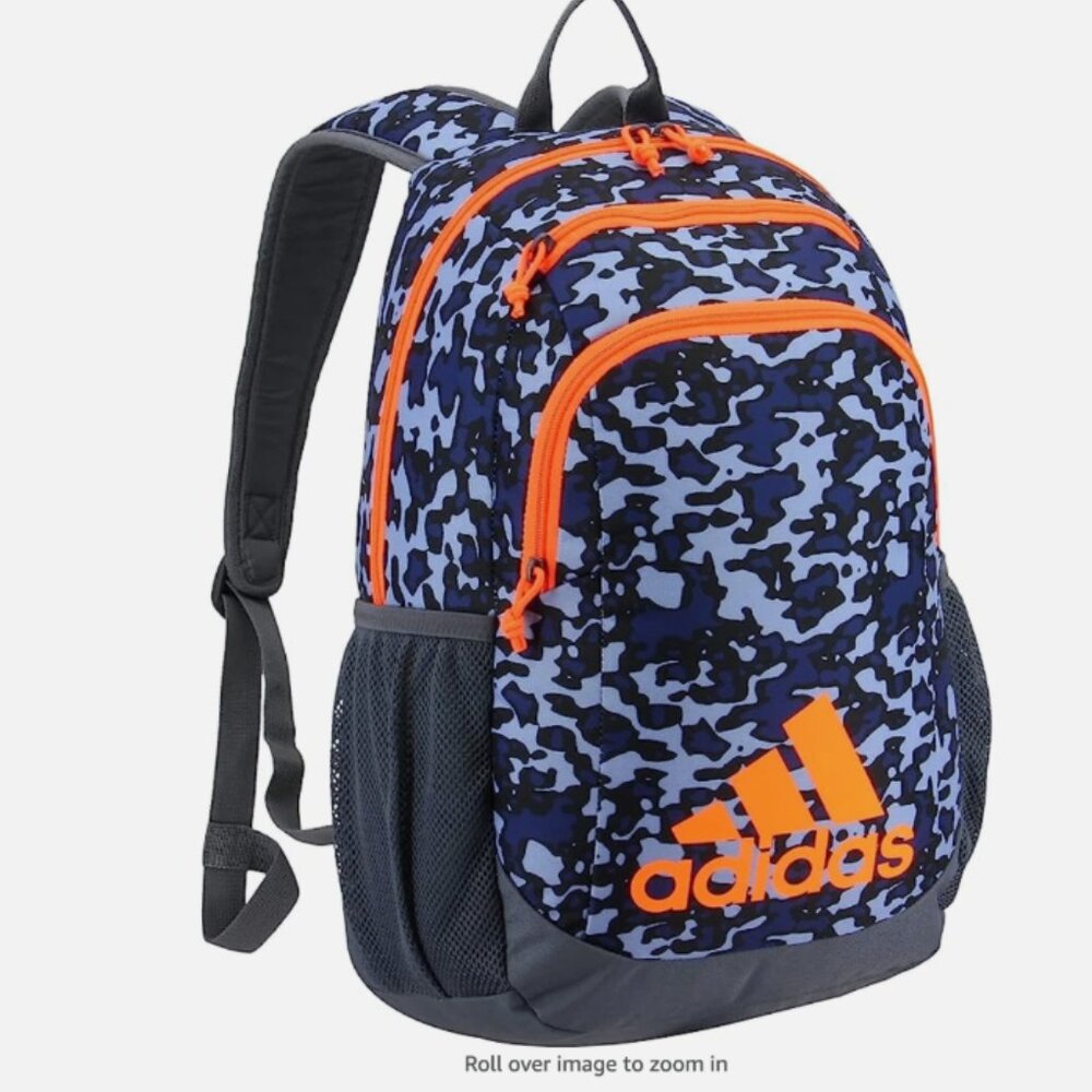 NWT Adidas Young Creator Backpack Blue Orange